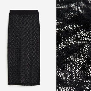 H&M Pencil Skirt black lace